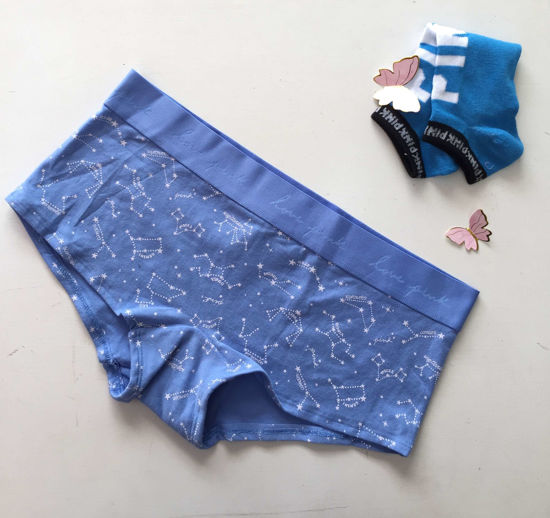 Imagen de PINK Panty Shortie Azul Constelación Zodiacal M